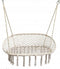 Hangstoel dubbel - beige - schommel - 110 x 62 cm