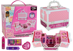 Kinder make-up koffer - Roze - Groot