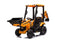Elektrische minigraver kinderauto - gele emmer - JCB