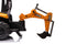 Elektrische minigraver kinderauto - gele emmer - JCB