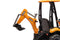 Elektrische minigraver kinderauto - gele emmer - JCB