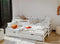 Kinderbed SENSO - met logeerbed en lades - 90x200 cm - wit