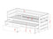 Kinderbed SENSO - met logeerbed en lades - 90x200 cm - wit