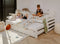 Kinderbed SENSO - met logeerbed en lades - 90x200 cm - wit