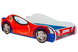 Kinderbed - Spiderman auto bed - 160x80 cm - incl. matras