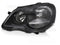 Koplamp links - voor VW Polo 9N3 2005-2009 hatchback/sedan/variant - TYC - zwart