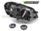 Koplamp links - voor VW Polo 9N3 2005-2009 hatchback/sedan/variant - TYC - zwart