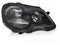 Koplamp rechts - voor VW Polo 9N3 2005-2009 hatchback/sedan/variant - TYC - zwart