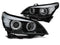 Koplampen Xenon D1S - voor BMW E60/E61 2005-2007 - LED CCFL angel eyes - zwart
