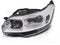 Koplamp links - voor CITROEN C5 2008-2010 sedan/liftback - TYC - chroom