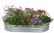 Verhoogde moestuinbak - Ovaal - Gegalvaniseerd - 120x60x30 cm