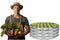 Verhoogde moestuinbak - Verzinkt - Rond - 90x90x30cm