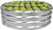 Verhoogde moestuinbak galvaniseerd - 120x120x30cm - rond - verzinkt