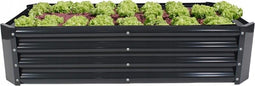 Verhoogde moestuinbak antraciet - 140x60x30cm - rechthoekig