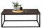 Salontafel - 110x55x43 cm - rechthoek - zwart