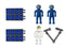 Speelgoed ruimteraket - Raket - Kosmonaut - 20 stuks set