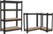 Zwarte metalen stellingkast - 150x70x30cm - Draagvermogen 150 kg per plank