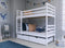 Stapelbed NEMO - 80x180 cm - te splitsen tot 2 bedden - wit