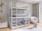 Stapelbed TED - 90x200 cm - 3 persoons - wit
