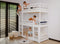 Stapelbed TED - 90x200 cm - 3 persoons - wit