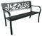 Tuinbank - 125x53x77 cm - zwart
