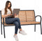 Tuinbank - bruin - 125x60x80 cm