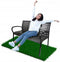 Tuinbank donkerbruin - 125x60x80cm