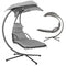 Hangstoel met standaard - grijs - tuinschommel - hangfauteuil