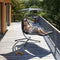 Hangstoel met standaard - grijs - tuinschommel - hangfauteuil