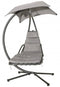 Hangstoel met standaard - grijs - tuinschommel - hangfauteuil