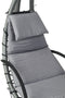 Hangstoel met standaard - grijs - tuinschommel - hangfauteuil