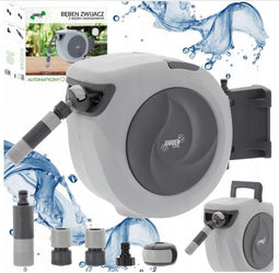 Tuinslanghaspel automatisch 35m - Slang - Automatisch oprolsysteem - 35m - 25x55x45cm