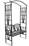 Tuinpergola met bank - 110x50x206cm