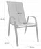Tuinstoelen set grijs - 55x62x96cm