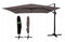 Zweefparasol 3x3 meter - Kakikleur - Met hoes