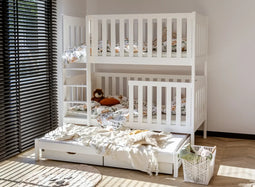 Wit stapelbed - 80x180 cm - 179 cm hoog
