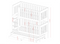 Wit stapelbed - 80x180 cm - 179 cm hoog