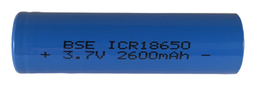 18650 Li-Ion 2600mAh - unprotected flat top