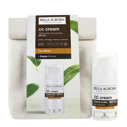 CC Cream Bella Aurora Medium Huidskleur 30 ml 2 Onderdelen