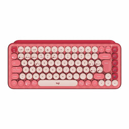 Draadloos toetsenbord Logitech 920-010730 Spaans Roze Qwerty Spaans QWERTY