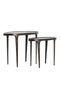 Light&living Bijzettafel S/2 55x25,5x44+70x33x53 cm ARICA donker bruin