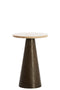 Light&living Bijzettafel Ø29x43 cm YNEZ zand-roze marmer+donker bruin