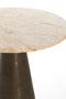 Light&living Bijzettafel Ø29x43 cm YNEZ zand-roze marmer+donker bruin