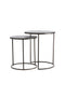 Light&living Bijzettafel S/2 Ø41x46+Ø49x52 cm TALCA donker bruin