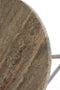 Light&living Bijzettafel S/2 Ø36x50+Ø40x54 cm GIMI bruin travert+ant brns