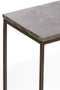Light&living Side table S/2 120x21x72+140x25x82 cm MORENA bruin marmr+brn
