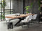 DTP Home Dining table Einstein rectangular,77x260x100 cm, recycled teakwood