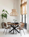MUST Living Hanging Lamp Fungo medium,50x60x60 cm, Kubu core. Height total 110cm