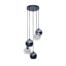 AnLi Style Hanglamp 5L getrapt bubbles bicolore