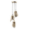 PTMD Mirthe Gold ijzeren hanglamp blad patroon